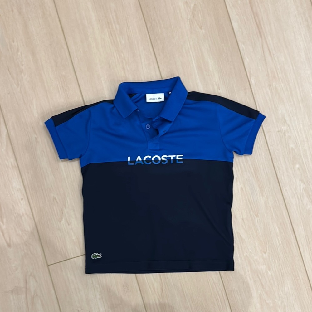 Lacoste Kids Two-Tone Blue Polo Shirt